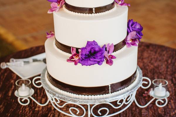 Purple flower topper