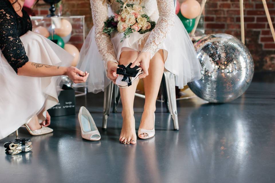 Gray flats hot sale for wedding