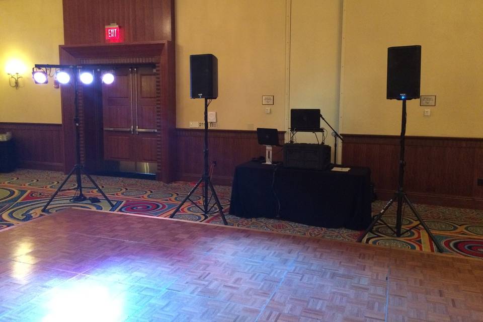 The DJ booth