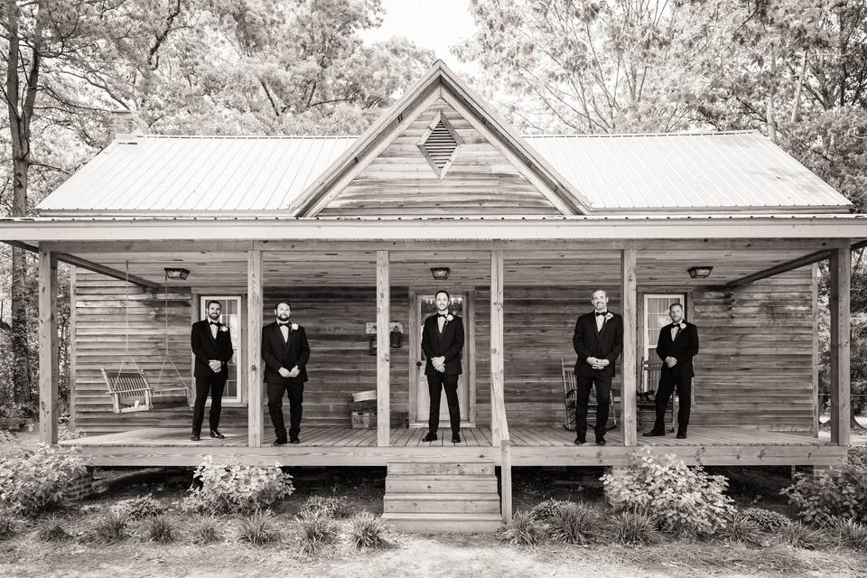 Groomsmen at The Camp