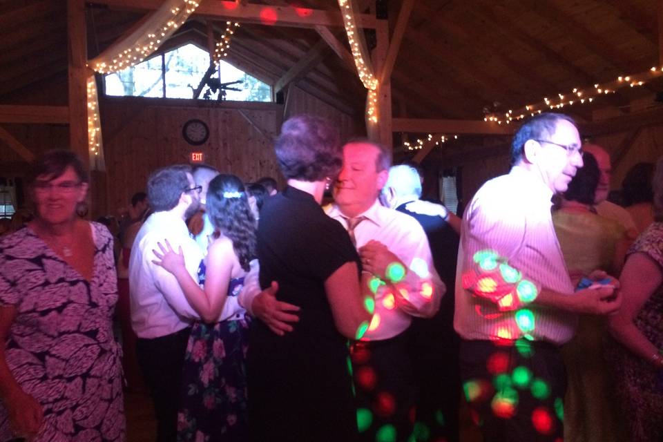 Guests dancing