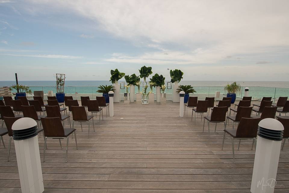 Wedding ceremony area