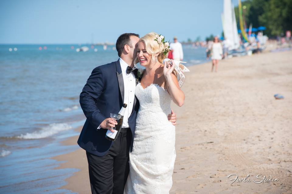 Wilmette Beach Wedding