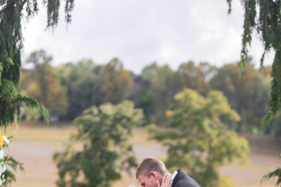 Couple kissing