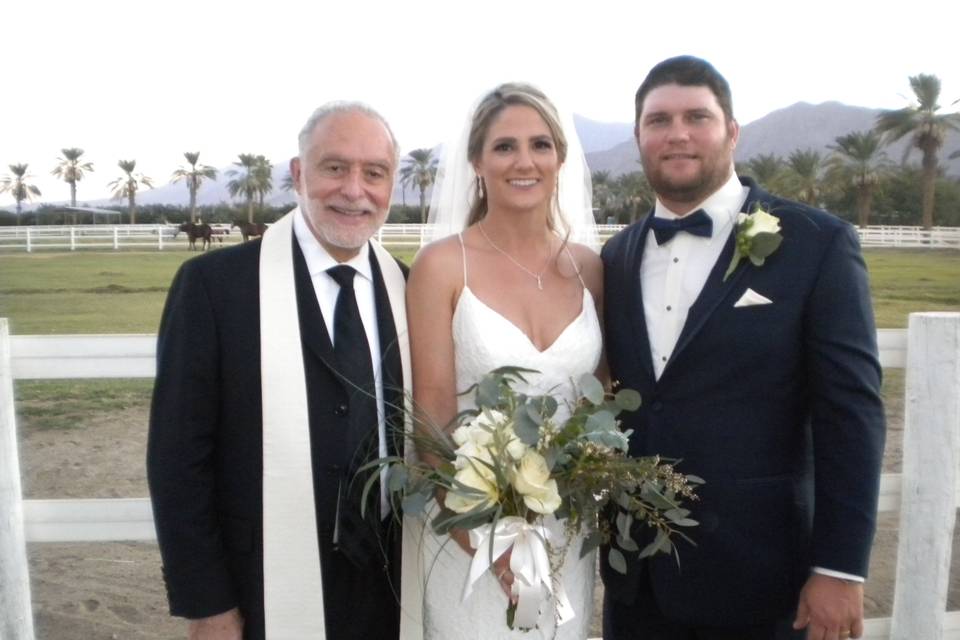 A beach wedding