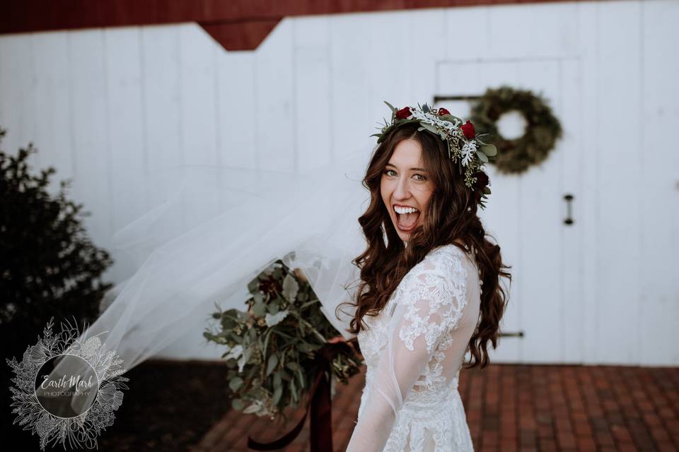 Happy bride