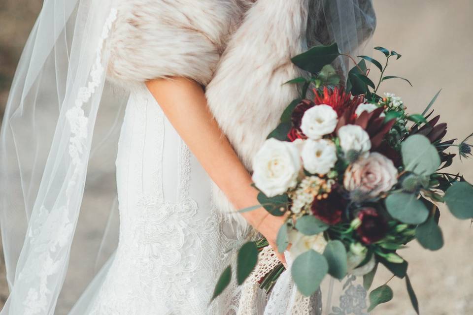 Stunning winter bride