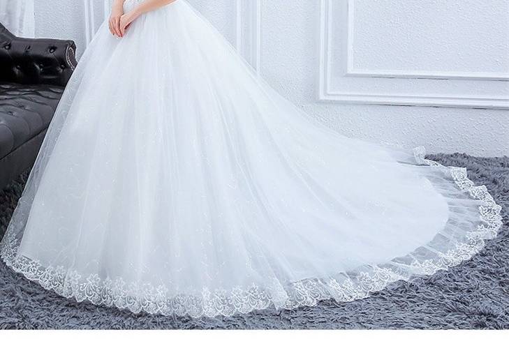 Off Shoulder Ball Gown