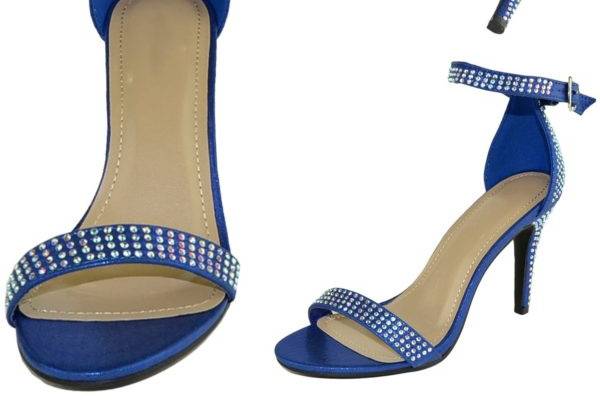 Rhinestone Royal Blue Shoe