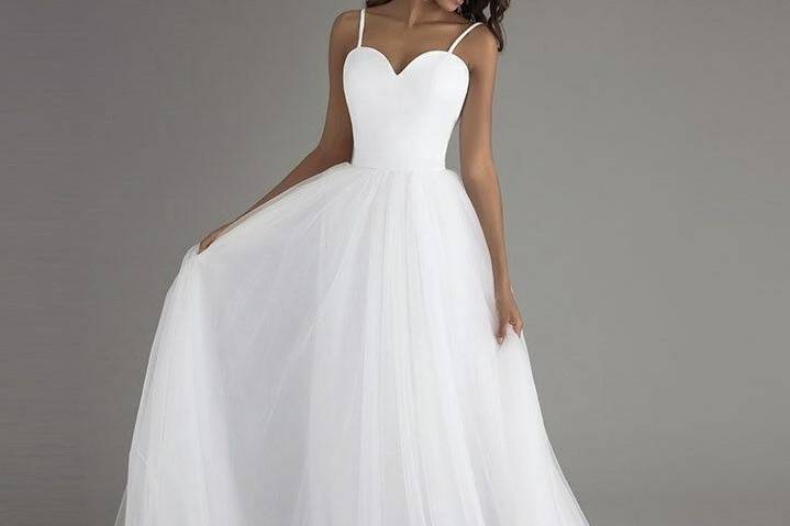 Spaghetti Strap Ball Gown