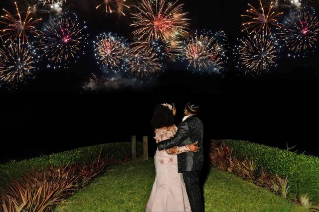 Late night fireworks