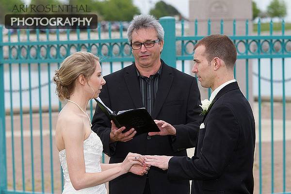 The officiant