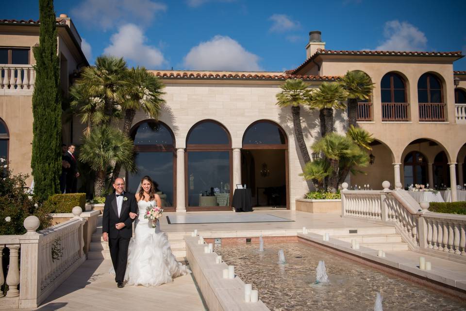 Villa Como Bridal Procession