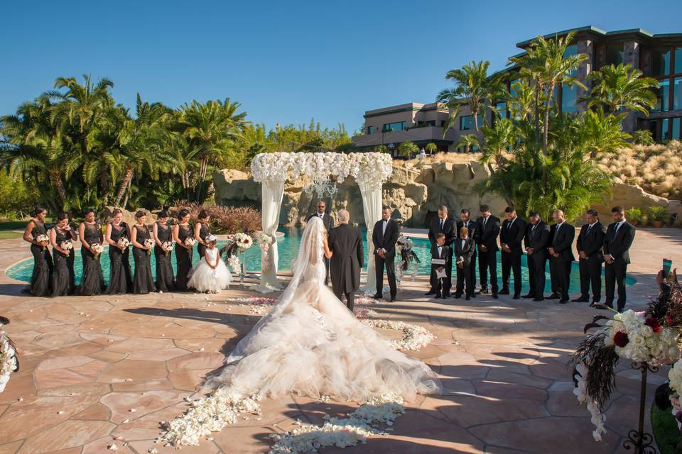 Villa Contempo Pool Ceremony