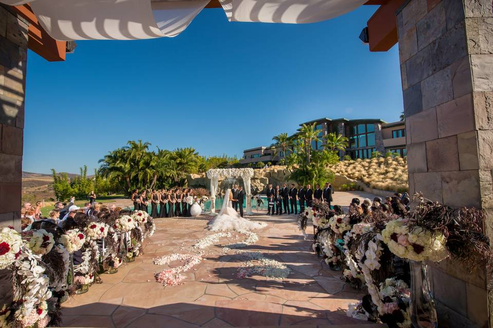 Villa Contempo Pool Ceremony