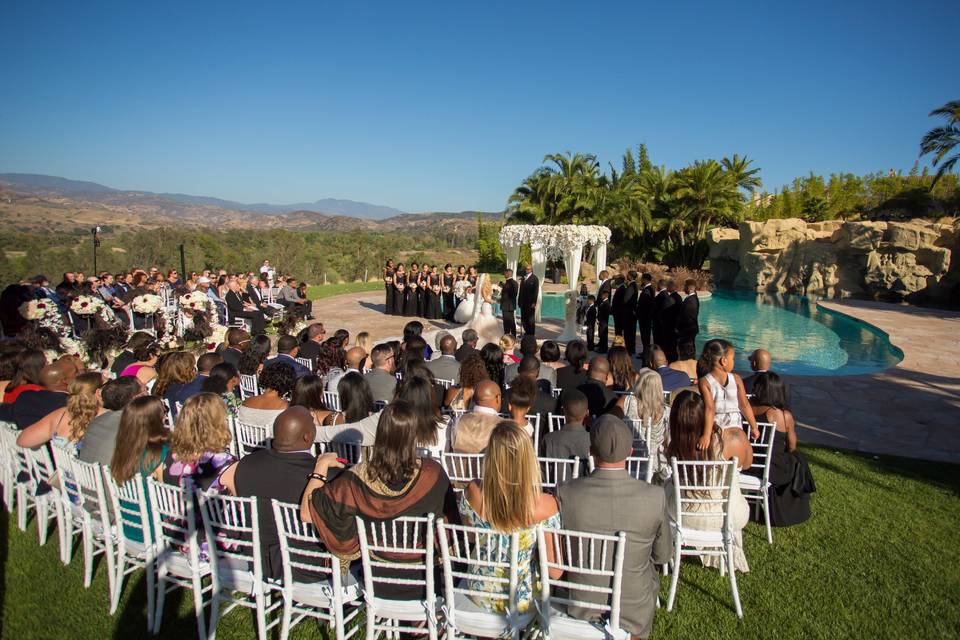 Villa Contempo Pool Ceremony