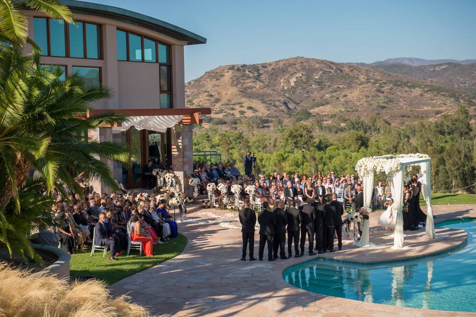 Villa Contempo Pool Ceremony