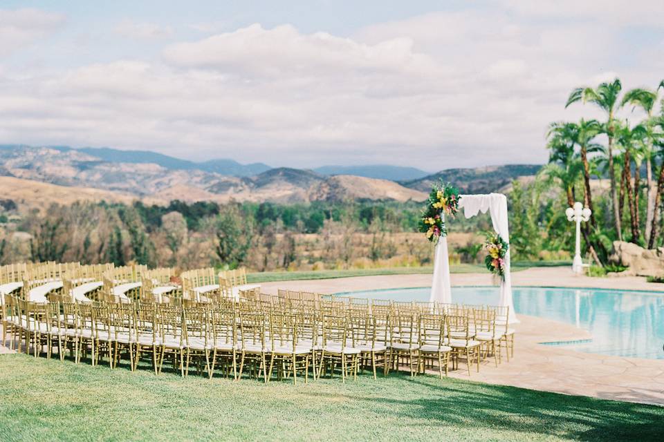 Villa Contempo Pool Ceremony