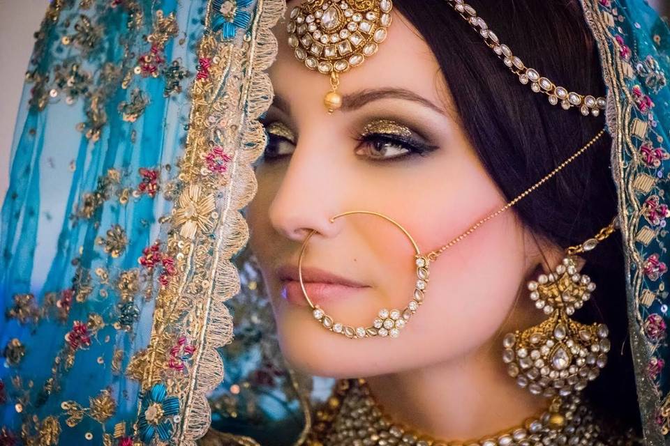 Indian bridal hair &