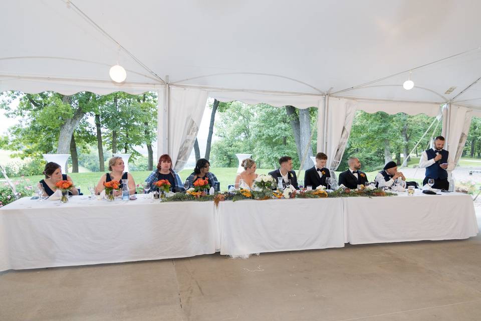 Tent: Head Table
