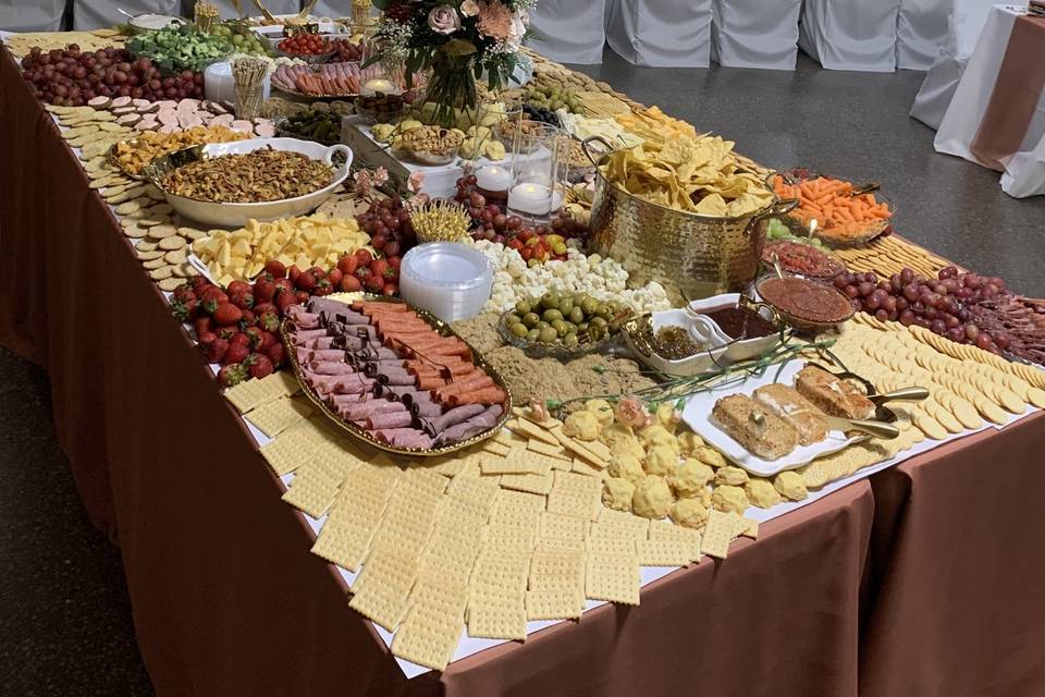 After: Grazing Table Set Up