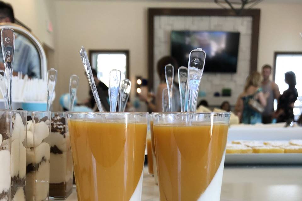 Mango Panna Cotta Mini Dessert