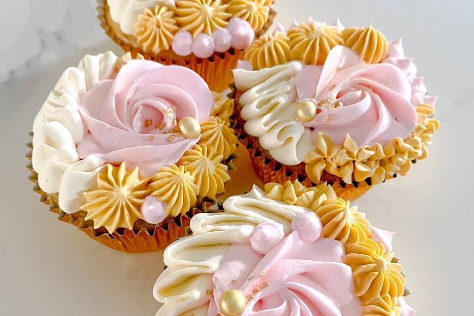 Rose Gold Cupcakes