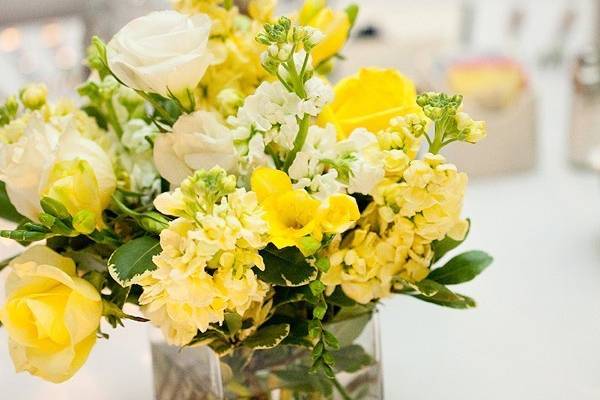 Yellow centerpiece