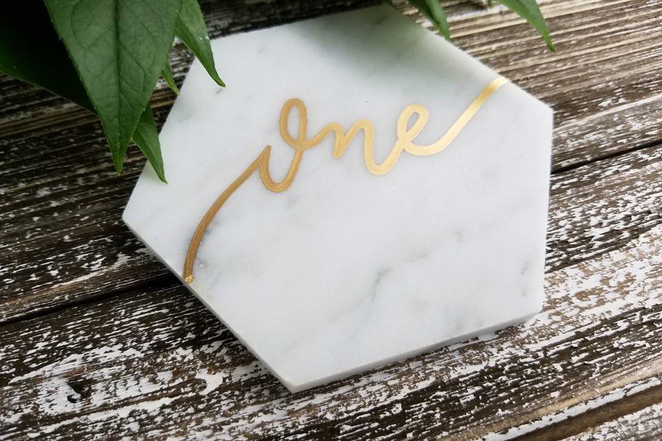 Marble Table Numbers