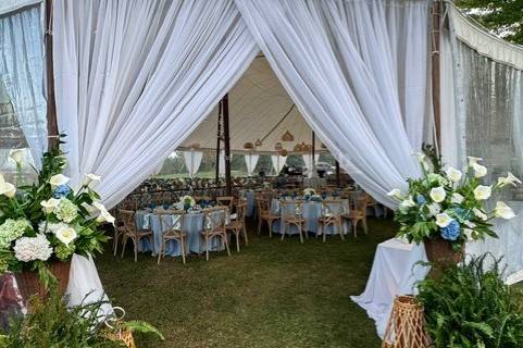 Entering Tent