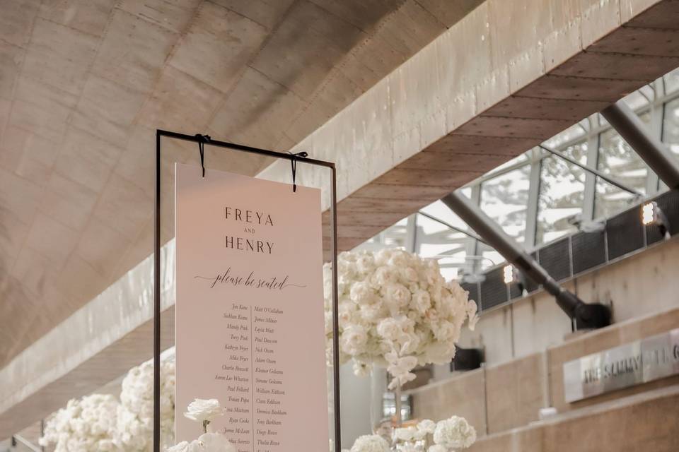 Rustic Signage with Greenery