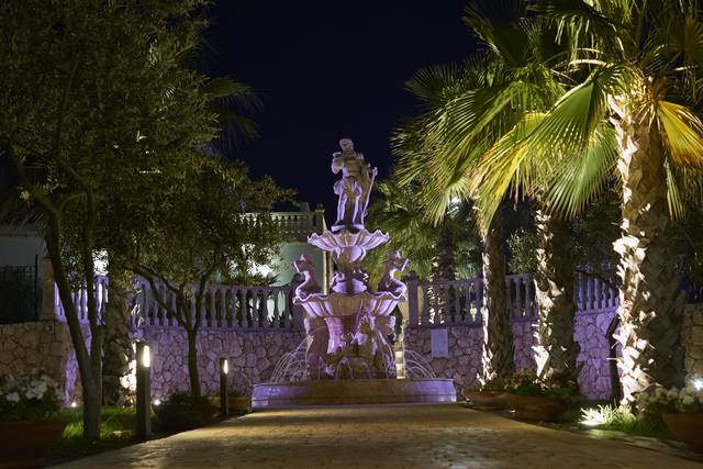 Garden in the pool area