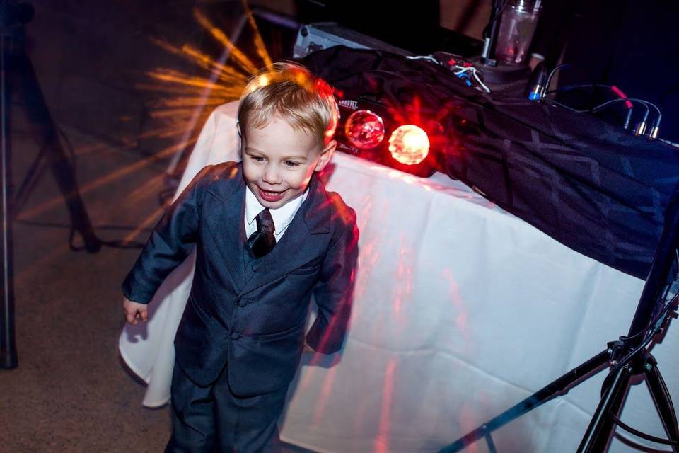 Kid at the wedding