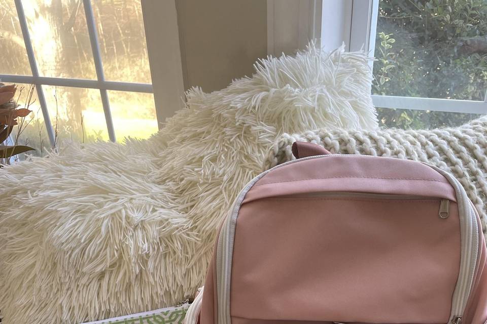 Travel Backpack, cosmetic bag