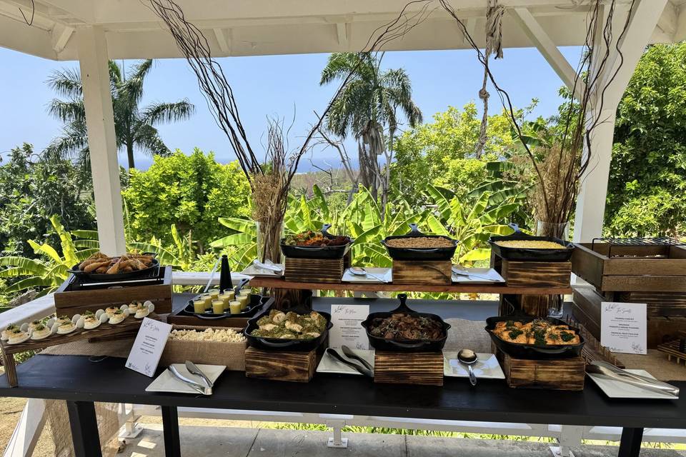 Outdoor Buffet Display