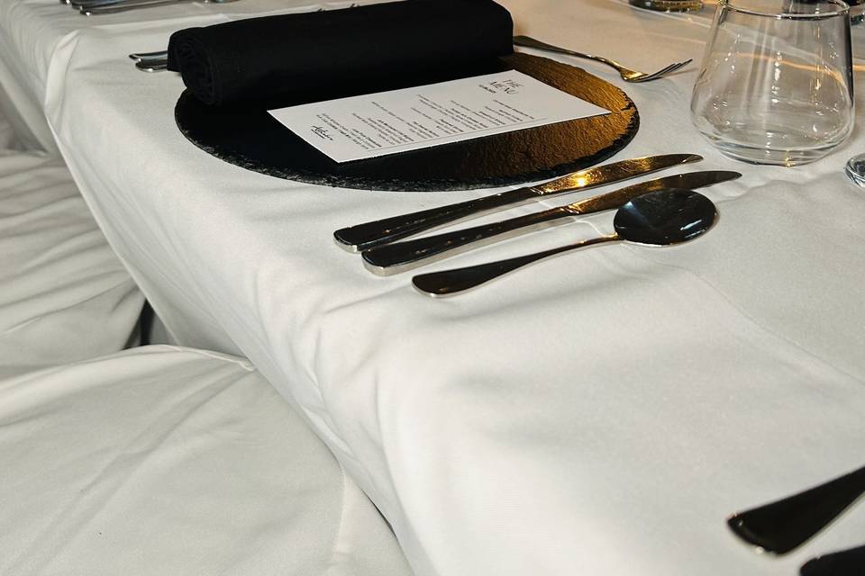 Candlelit Dinner Setup