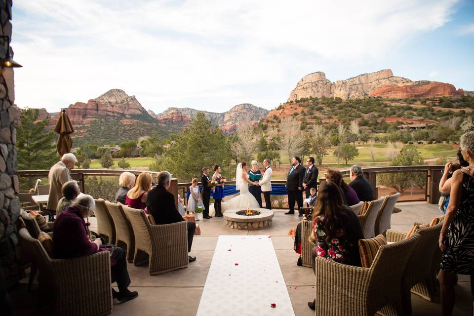 Patio ceremony