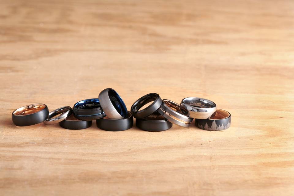 Wide variety of custom rings