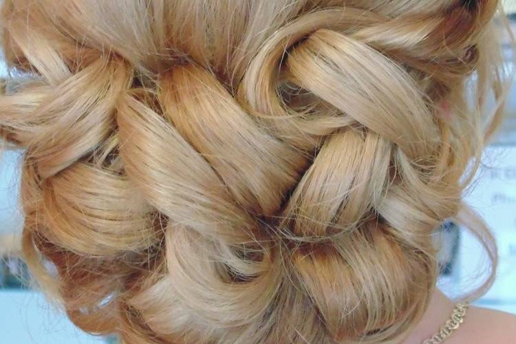 Elegant wedding hair updo