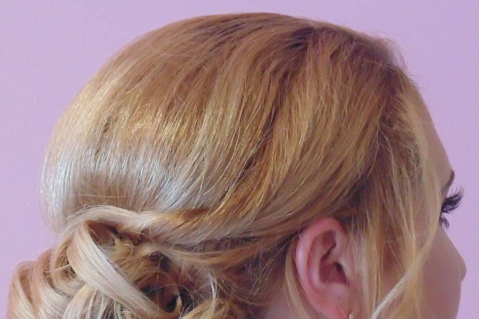 Elegant wedding updo