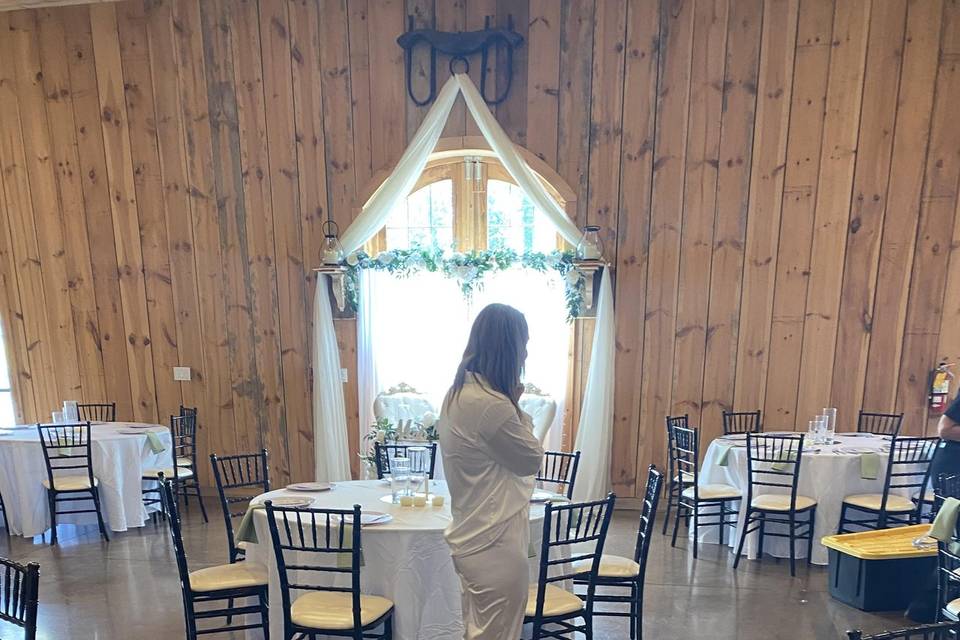 Bride taking in the magic