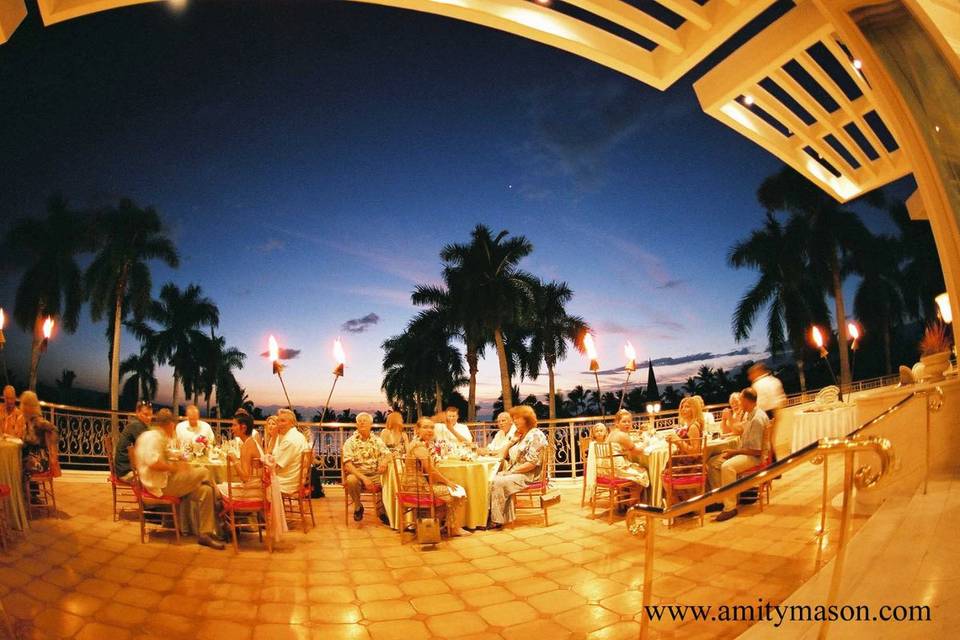 Another view from the Lanai of the Grand Dining Room at the Grand Wailea Resort.  Photo compliments of Amity Mason www.amitymason.com