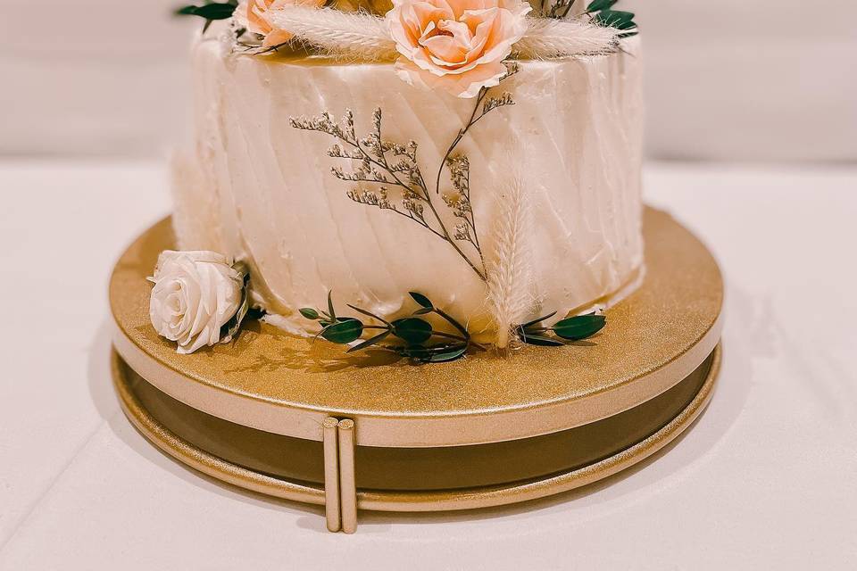 2 tiered boho cake