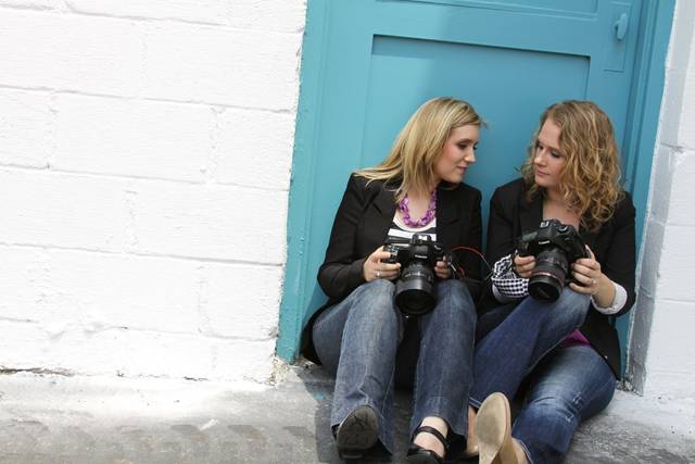 Promo shots by our back up photographer, make-up by Artistry by Camille.  They make us look good :)