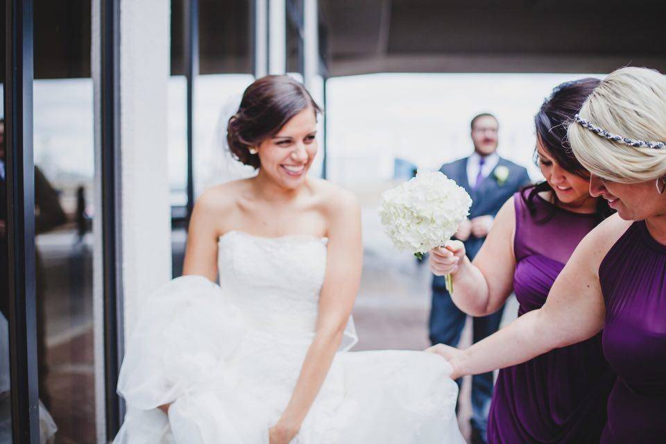 Happy bride