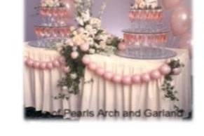 Affordable  Cake Table Decor at only $65.00 Balloon arches are great and simplistic. This Deal includes arch and  balloon swags.