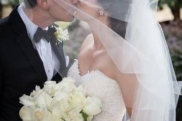 A veiled kiss