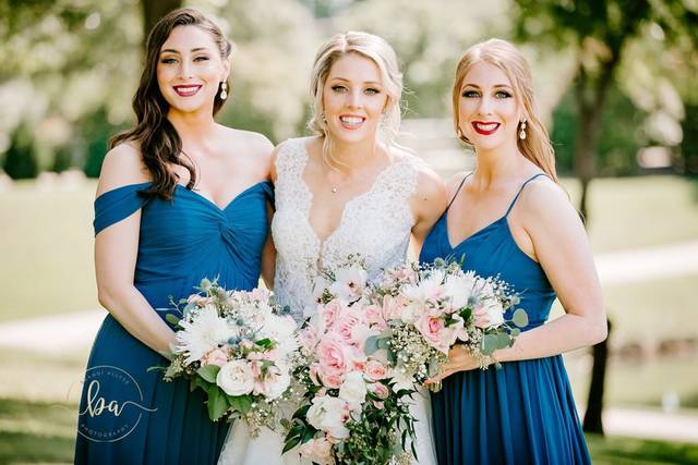 Blue and pink tones