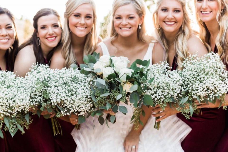 Baby's breath bouquets