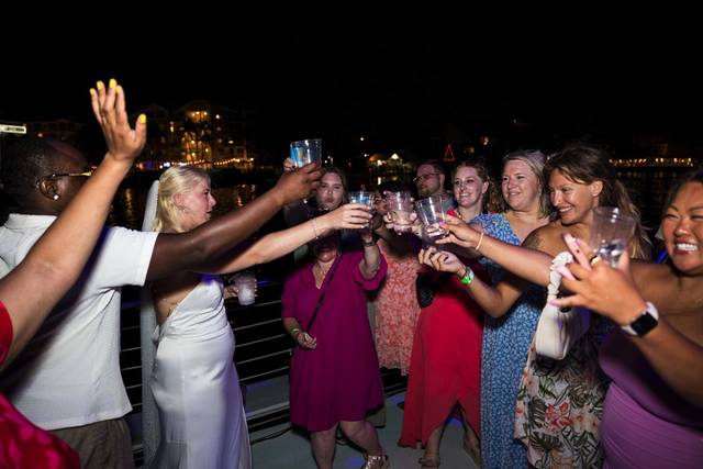 Boat Wedding Fun